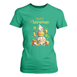 Christmas Cheese Lover T Shirt For Women Happy Cheesemas Merry Xmas TS02 Irish Green Print Your Wear