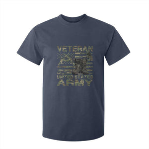 American Veteran T Shirt For Kid Of The US Army Camouflage Flag TS02 Navy Print Your Wear