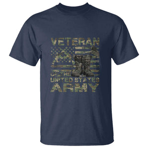 American Veteran T Shirt Of The US Army Camouflage Flag TS02 Navy Print Your Wear