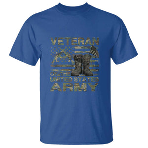 American Veteran T Shirt Of The US Army Camouflage Flag TS02 Royal Blue Print Your Wear