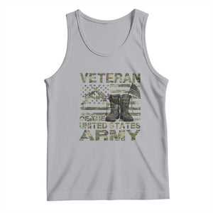 American Veteran Tank Top Of The US Army Camouflage Flag TS02 Athletic Heather Print Your Wear