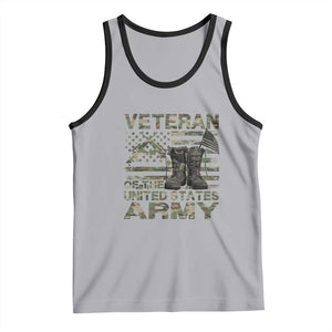 American Veteran Tank Top Of The US Army Camouflage Flag TS02 Athletic Heather Black Print Your Wear