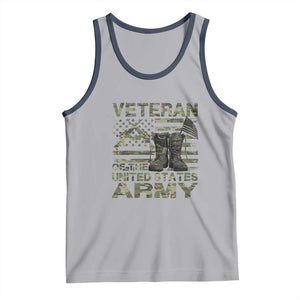 American Veteran Tank Top Of The US Army Camouflage Flag TS02 Athletic Heather Navy Print Your Wear