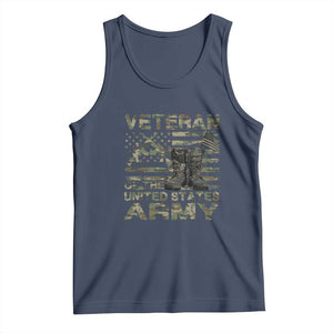 American Veteran Tank Top Of The US Army Camouflage Flag TS02 Navy Print Your Wear