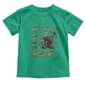 American Veteran Toddler T Shirt Of The US Army Camouflage Flag TS02 Irish Green Print Your Wear