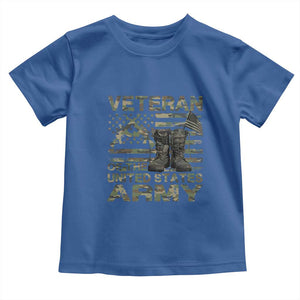 American Veteran Toddler T Shirt Of The US Army Camouflage Flag TS02 Royal Blue Print Your Wear