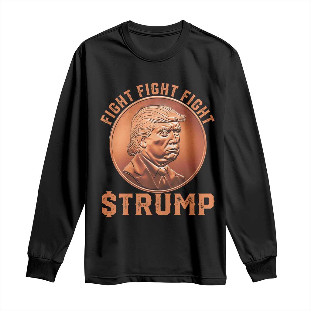 Trump Bitcoin 2025 Long Sleeve Shirt 47th President Coin Cryptocurrency TS02 Black Print Your Wear