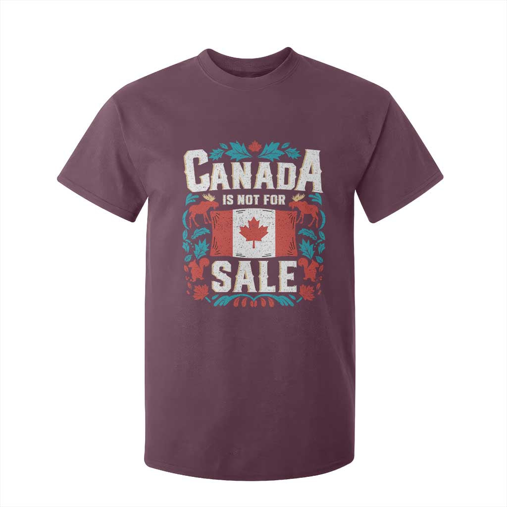 Canada Is Not For Sale T Shirt For Kid TS02 Maroon Print Your Wear