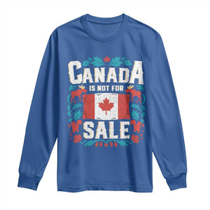 Canada Is Not For Sale Long Sleeve Shirt TS02 Royal Blue Print Your Wear