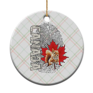 Canada Pride Ceramic Ornament Maple Leaf Squirrel Canadian Roots TS02 1pc Christmas Plaid Print Your Wear