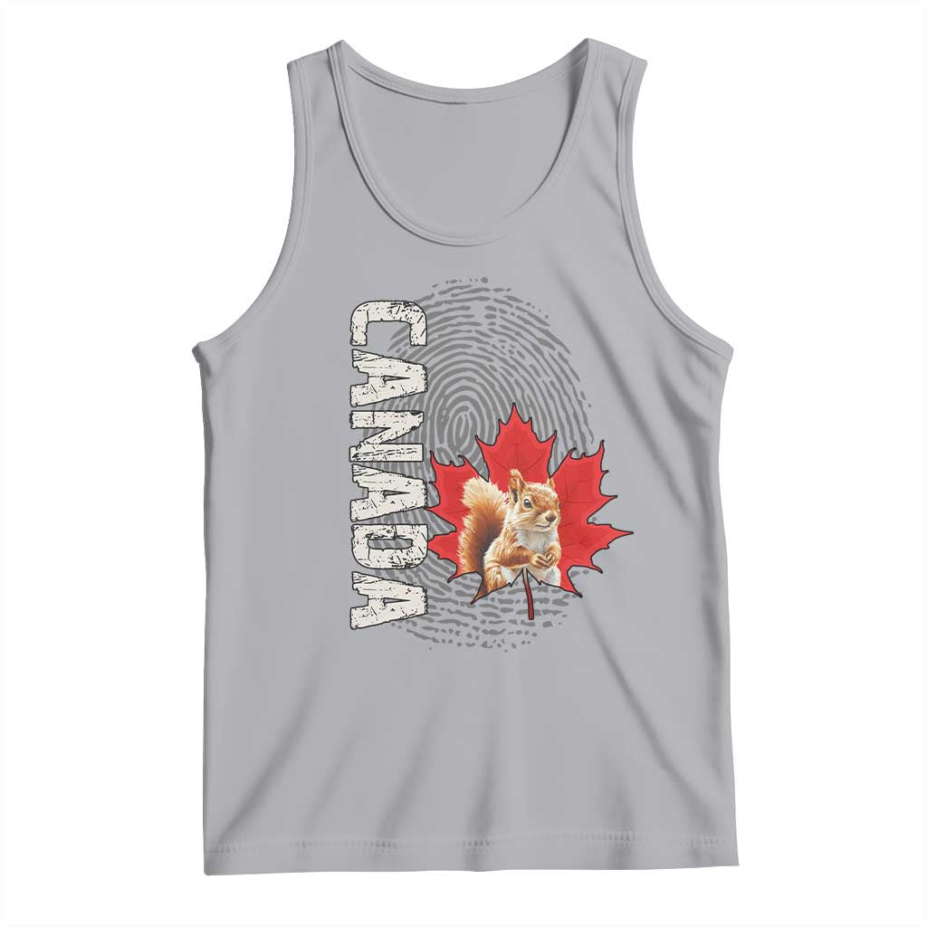 Canada Pride Tank Top Maple Leaf Squirrel Canadian Roots TS02 Athletic Heather Print Your Wear