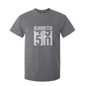 Oldometer 50 Birthday T Shirt For Kid Funny Vintage Aged to Perfection TS02 Charcoal Print Your Wear