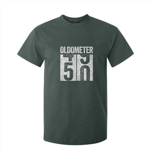 Oldometer 50 Birthday T Shirt For Kid Funny Vintage Aged to Perfection TS02 Dark Forest Green Print Your Wear