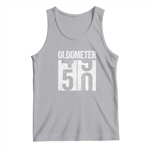 Oldometer 50 Birthday Tank Top Funny Vintage Aged to Perfection TS02 Athletic Heather Print Your Wear