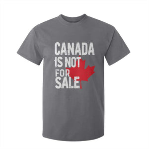 Canada Is Not For Sale T Shirt For Kid Distressed Vintage Canadian Maple Leaf TS02 Charcoal Print Your Wear