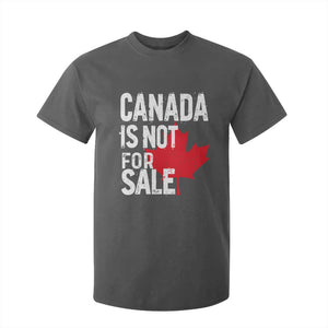 Canada Is Not For Sale T Shirt For Kid Distressed Vintage Canadian Maple Leaf TS02 Dark Heather Print Your Wear