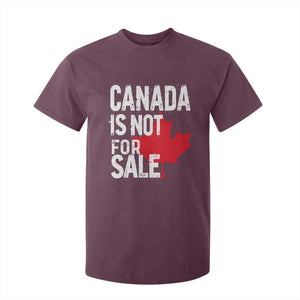 Canada Is Not For Sale T Shirt For Kid Distressed Vintage Canadian Maple Leaf TS02 Maroon Print Your Wear