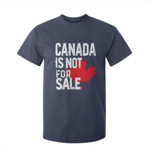 Canada Is Not For Sale T Shirt For Kid Distressed Vintage Canadian Maple Leaf TS02 Navy Print Your Wear