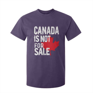 Canada Is Not For Sale T Shirt For Kid Distressed Vintage Canadian Maple Leaf TS02 Purple Print Your Wear