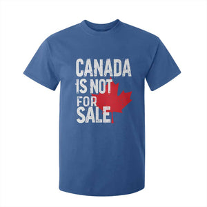 Canada Is Not For Sale T Shirt For Kid Distressed Vintage Canadian Maple Leaf TS02 Royal Blue Print Your Wear