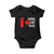 Canada Is Not For Sale Baby Onesie Maple Leaf Candadian Flag Distressed TS02 Black Print Your Wear