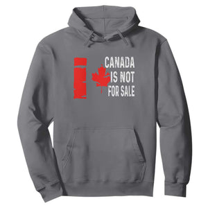 Canada Is Not For Sale Hoodie Maple Leaf Candadian Flag Distressed TS02 Charcoal Print Your Wear