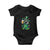 Funny St.Patrick's Day Raccoon Baby Onesie Patrick Drinking Irish TS02 Black Print Your Wear