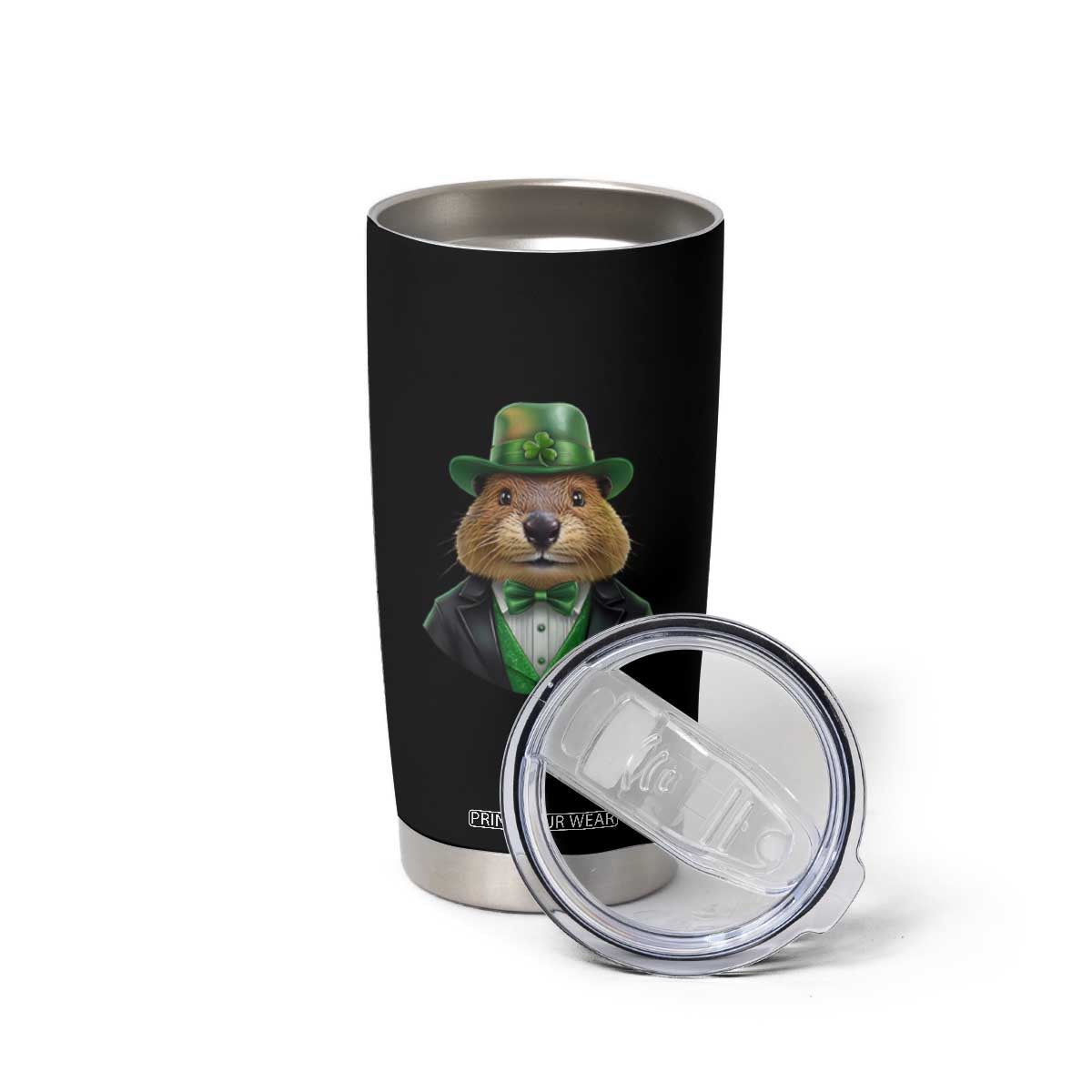 Funny Groundhog Leprechaun Tumbler Cup Woodchuck Happy St Patrick's Day TS02 Print Your Wear