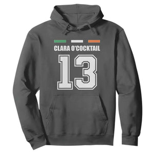 Funny Clara O'cocktail 13 Hoodie Irish Name Ireland Party St. Patricks Day Drinking Pub TS02 Dark Heather Print Your Wear