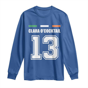 Funny Clara O'cocktail 13 Long Sleeve Shirt Irish Name Ireland Party St. Patricks Day Drinking Pub TS02 Royal Blue Print Your Wear