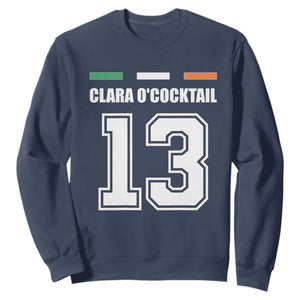 Funny Clara O'cocktail 13 Sweatshirt Irish Name Ireland Party St. Patricks Day Drinking Pub TS02 Navy Print Your Wear