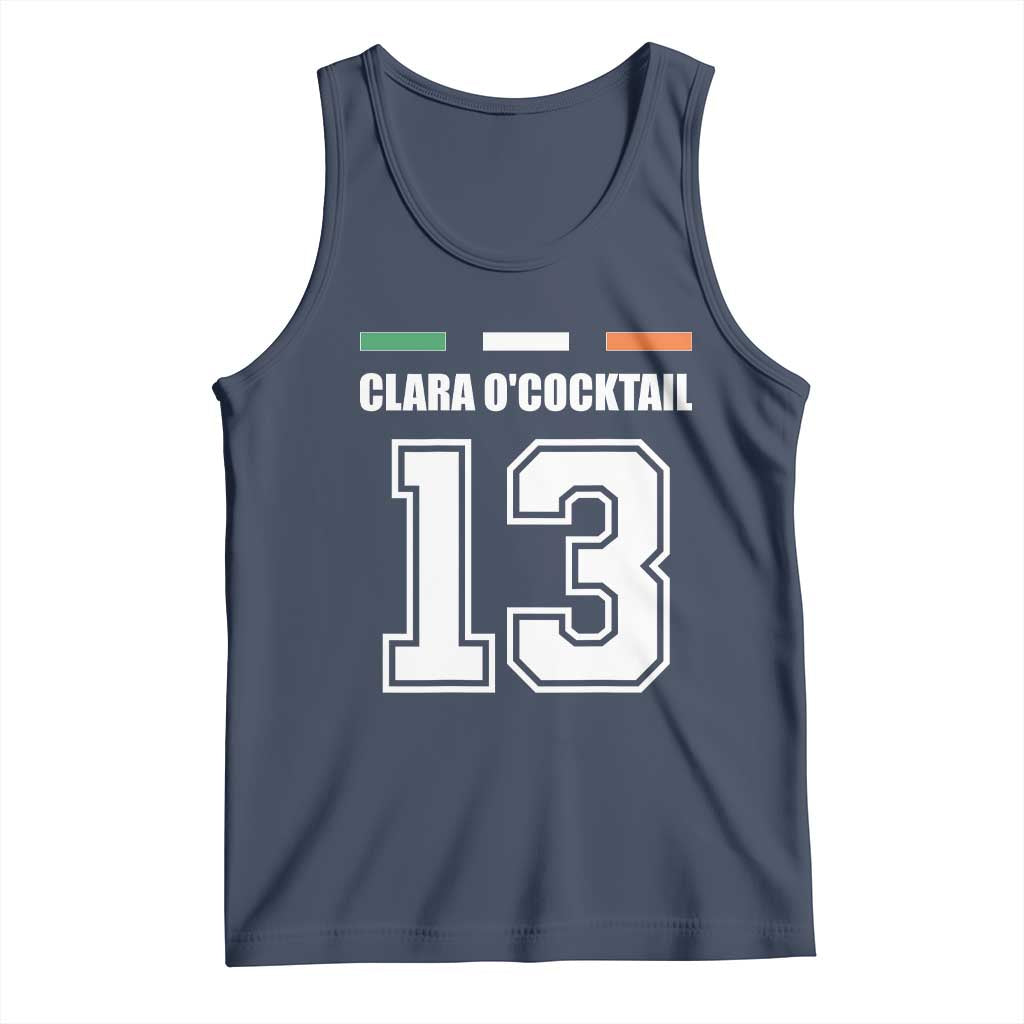 Funny Clara O'cocktail 13 Tank Top Irish Name Ireland Party St. Patricks Day Drinking Pub TS02 Navy Print Your Wear