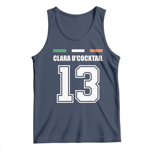 Funny Clara O'cocktail 13 Tank Top Irish Name Ireland Party St. Patricks Day Drinking Pub TS02 Navy Print Your Wear