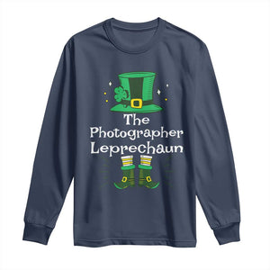 The Photographer Leprechaun Matching Group Long Sleeve Shirt Festive St Patricks Day Squad Photographers TS02 Navy Print Your Wear