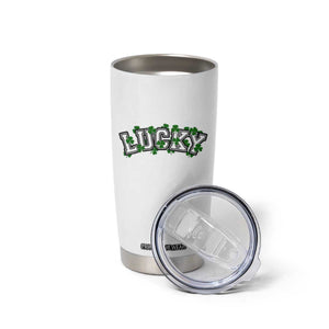 St Patricks Day Lucky Shamrock Tumbler Cup Vintage Minimalist TS02 Print Your Wear