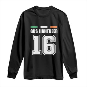 Funny Gus Lightbeer 16 Long Sleeve Shirt Ireland Irish Name St. Patricks Day Drinking Pub TS02 Black Print Your Wear