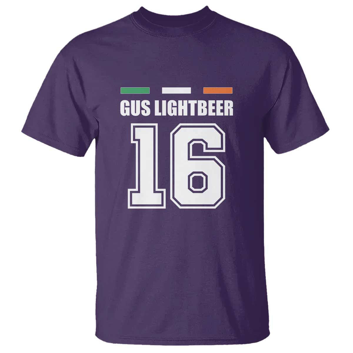Funny Gus Lightbeer 16 T Shirt Ireland Irish Name St. Patricks Day Drinking Pub TS02 Purple Print Your Wear