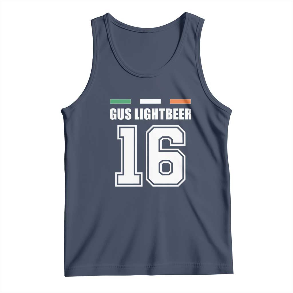 Funny Gus Lightbeer 16 Tank Top Ireland Irish Name St. Patricks Day Drinking Pub TS02 Navy Print Your Wear