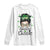 Lucky Sassy Lassie Messy Bun Long Sleeve Shirt Funny St Patricks Day TS02 White Print Your Wear