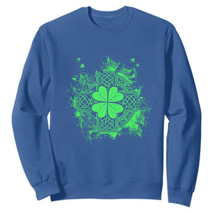 Celtic Knot Irish Shamrock Sweatshirt St Patricks Day TS02 Royal Blue Print Your Wear