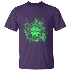 Celtic Knot Irish Shamrock T Shirt St Patricks Day TS02 Purple Print Your Wear