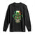 San Patties Irish Sugar Skull Long Sleeve Shirt St Patricks Day Of The Dead TS02 Black Print Your Wear