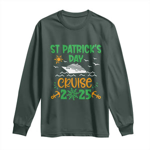 St Patricks Day Cruise Squad 2025 Matching Family Long Sleeve Shirt TS02 Dark Forest Green Print Your Wear