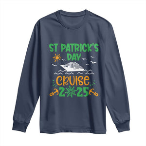 St Patricks Day Cruise Squad 2025 Matching Family Long Sleeve Shirt TS02 Navy Print Your Wear