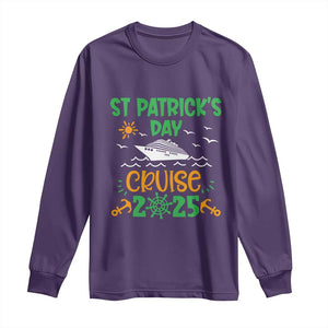 St Patricks Day Cruise Squad 2025 Matching Family Long Sleeve Shirt TS02 Purple Print Your Wear