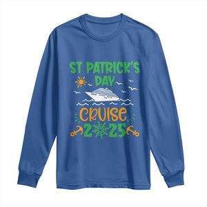 St Patricks Day Cruise Squad 2025 Matching Family Long Sleeve Shirt TS02 Royal Blue Print Your Wear