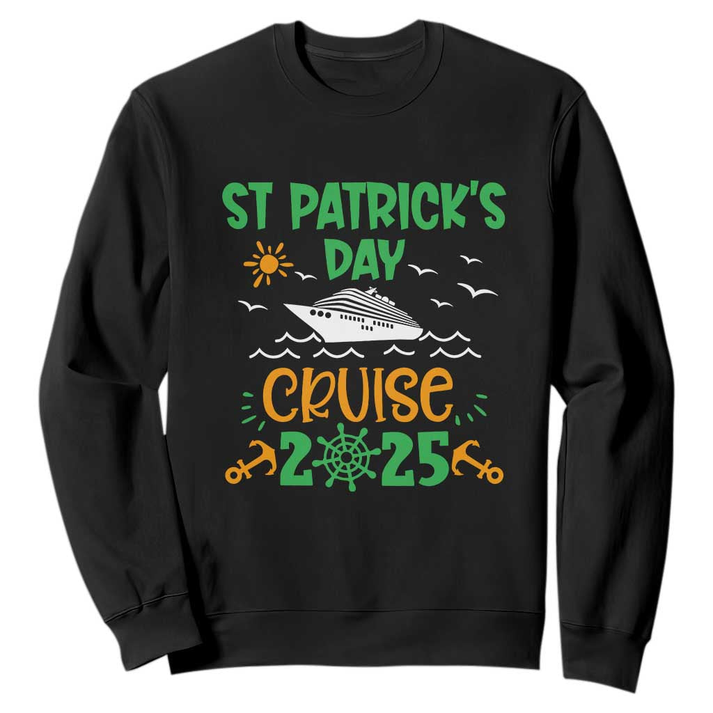 St Patricks Day Cruise Squad 2025 Matching Family Sweatshirt TS02 Black Print Your Wear
