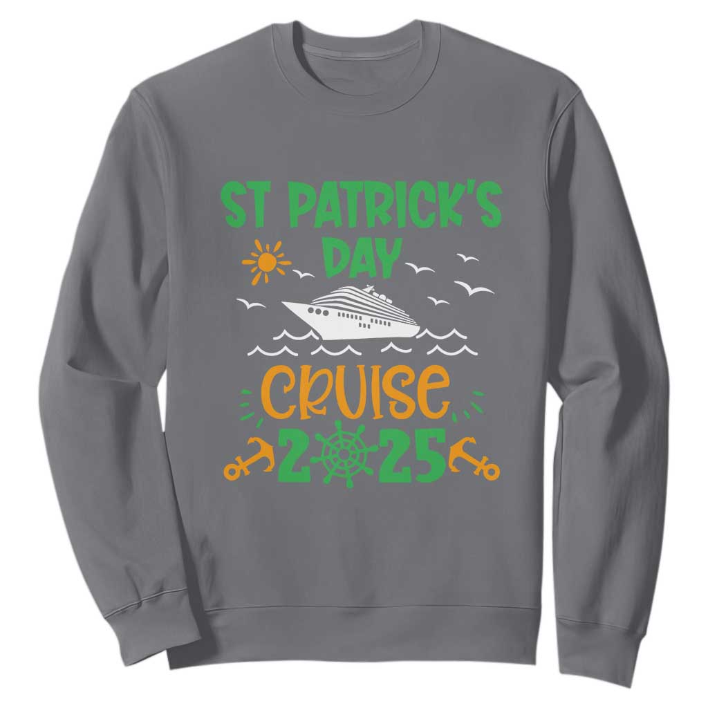 St Patricks Day Cruise Squad 2025 Matching Family Sweatshirt TS02 Charcoal Print Your Wear