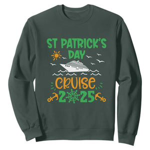 St Patricks Day Cruise Squad 2025 Matching Family Sweatshirt TS02 Dark Forest Green Print Your Wear