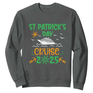 St Patricks Day Cruise Squad 2025 Matching Family Sweatshirt TS02 Dark Heather Print Your Wear